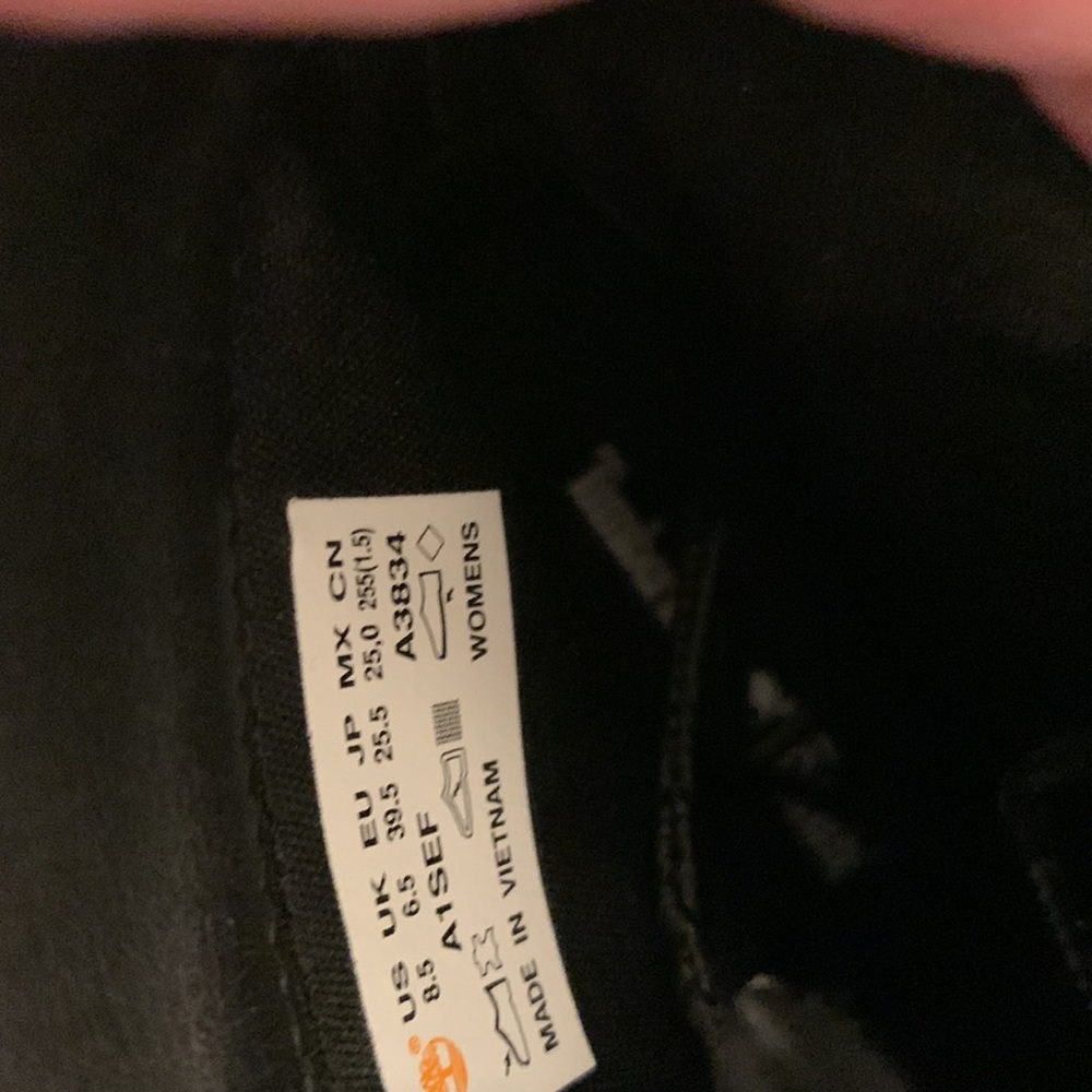 TIMBERLINE/ORTHO BLACK SUEDE BOOT NWOTS RUBBER SOLE SZ 8•5 (no box) NEW - Picture 9 of 12